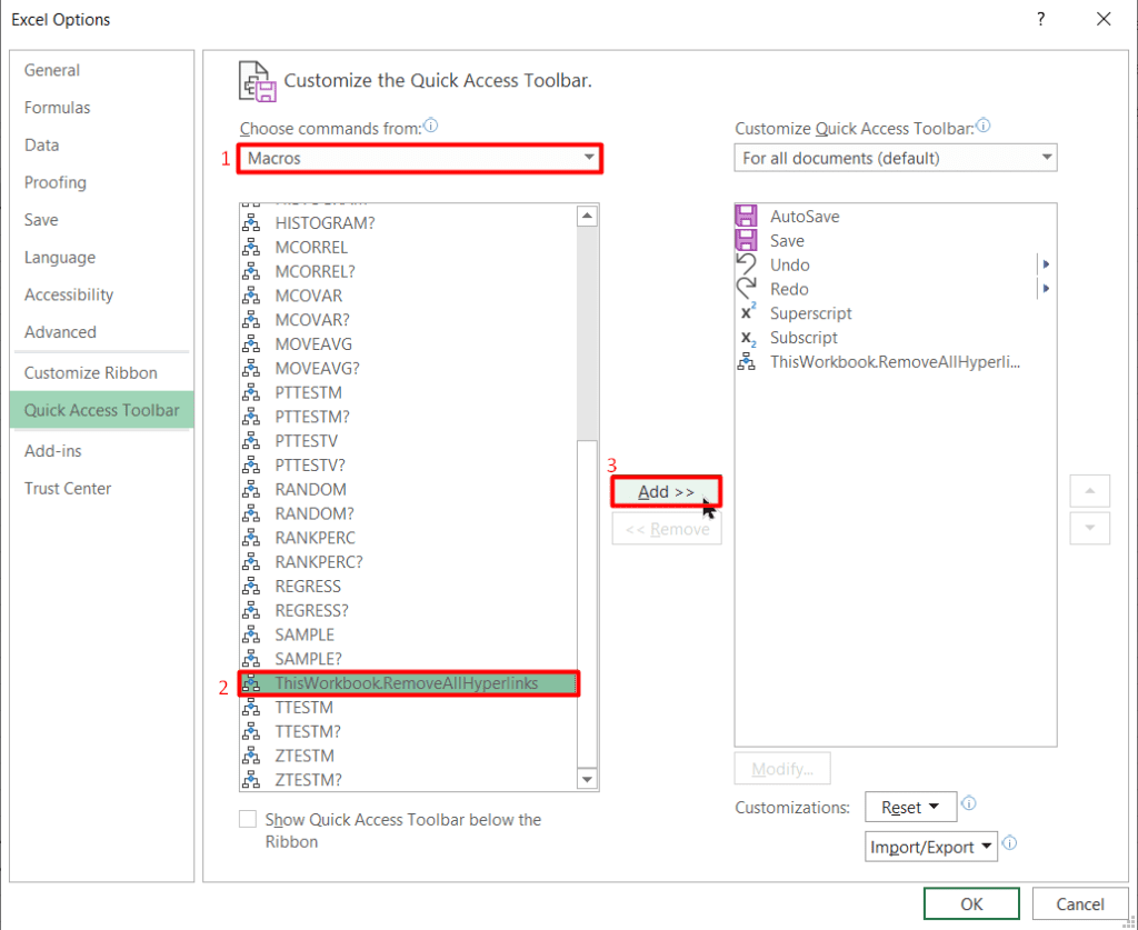 How to remove hyperlinks in Excel?