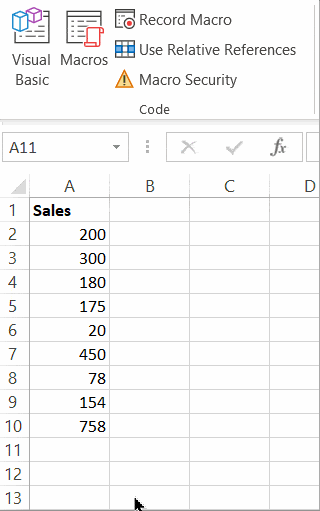 How to record a macro in Excel?