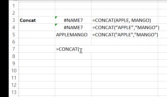 Use formula suggestions to fill the correct arguments