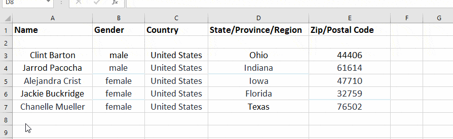 How to move multiple rows in Excel?