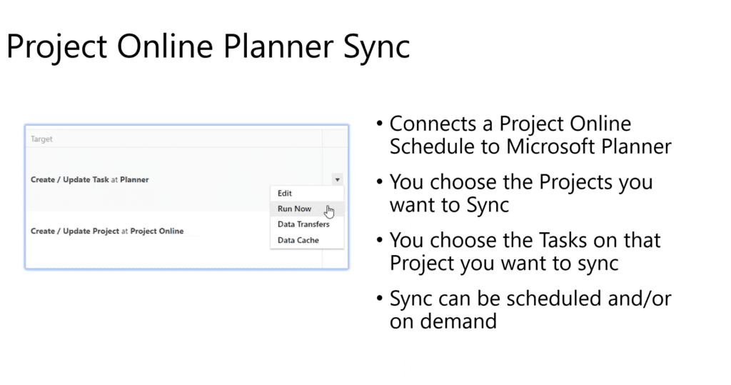 Microsoft Planner and Microsoft Project interact