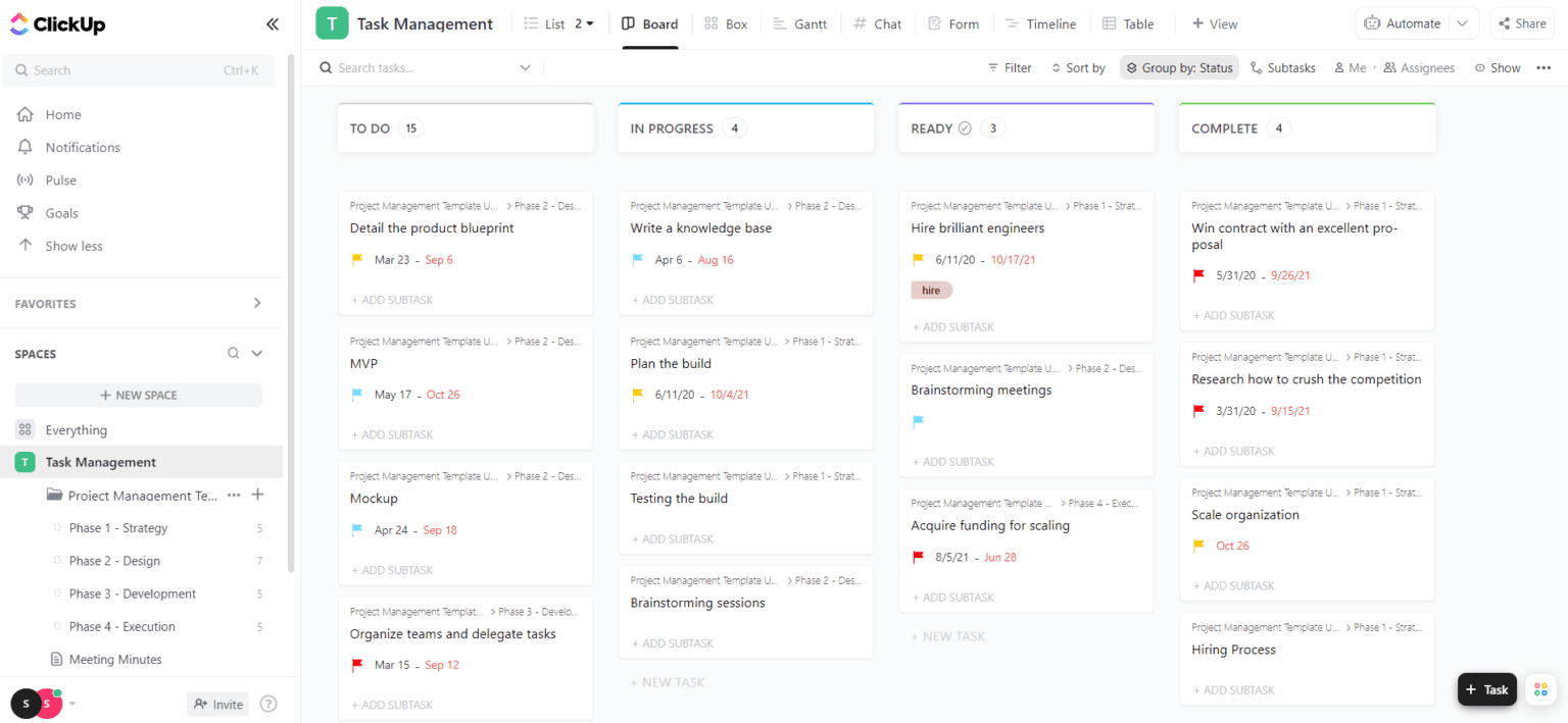 ClickUp Templates A Complete Overview for Newbies [2022]